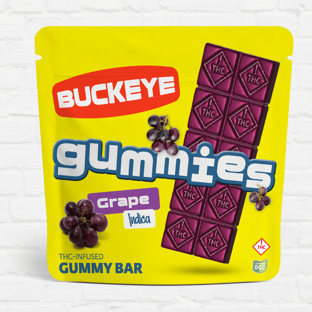 Buckeye Grape Gummy Bar - 105mg 10pk Gummies