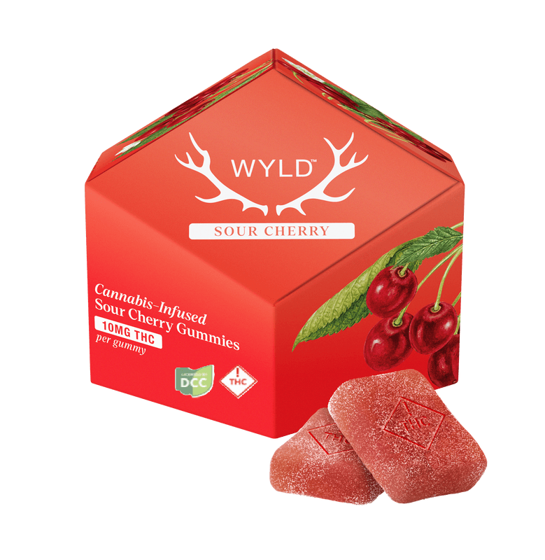 Wyld Wyld Sour Cherry (I) Gummies 10mg 10pk