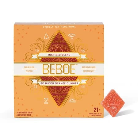 BEBOE Blood Orange Gummies - 100mg THC