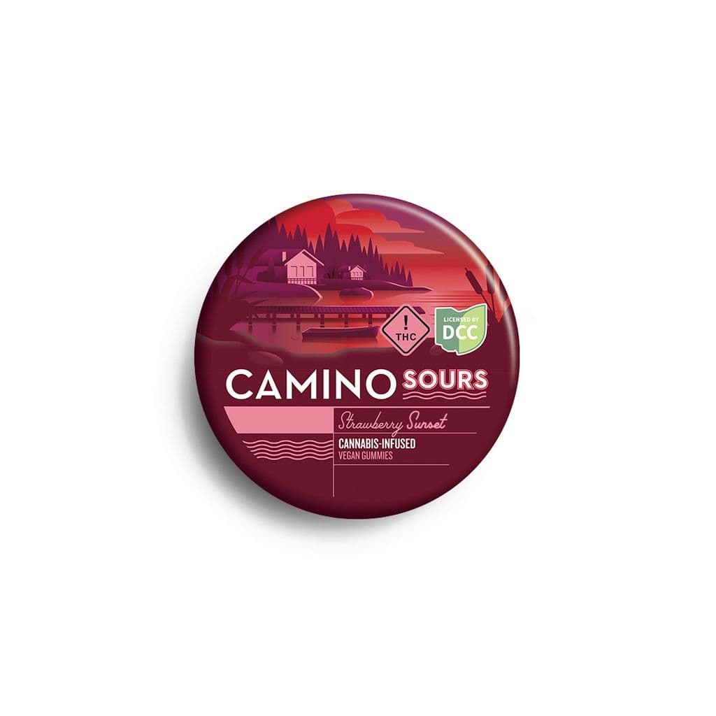 Camino Sour Strawberry Sunset 10ct | 110mg Gummies