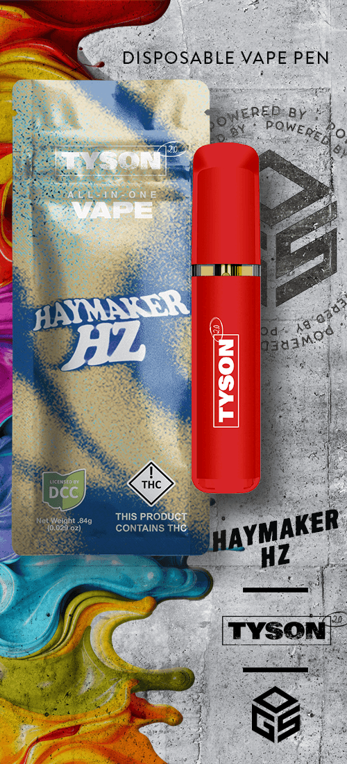 Tyson 2.0 Haymaker Hz Disposable 1g (Sativa) | Tyson 2.0