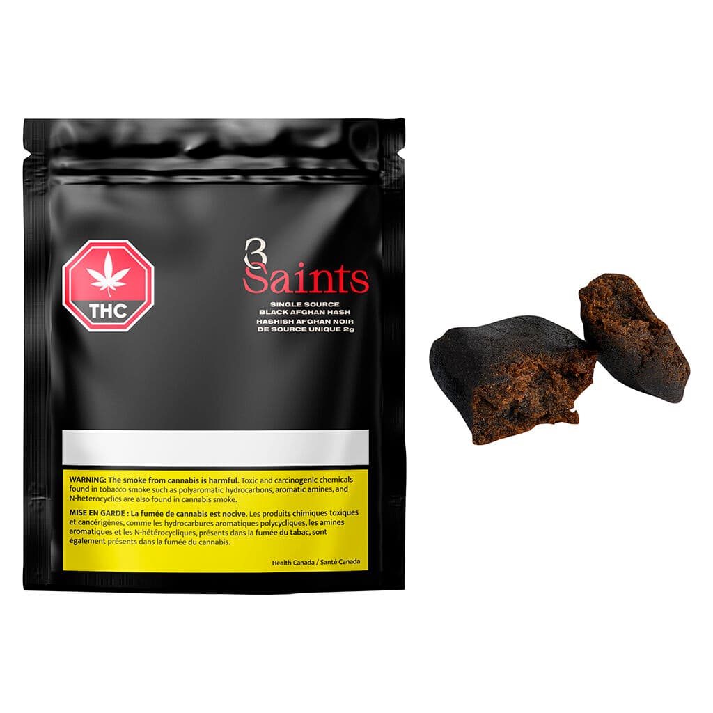 3Saints Single Source Black Afghan Hash | 2g