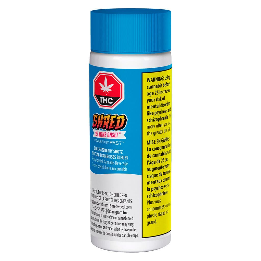 SHRED Shred Blue Razzberry Shotz 65ml