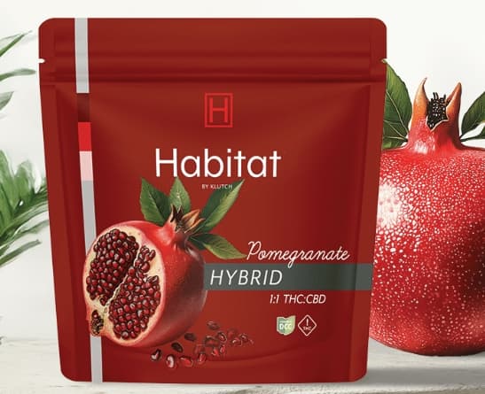 Habitat by Klutch Pomegranate 5:5 THC:CBD (H) (20pk) 100mg