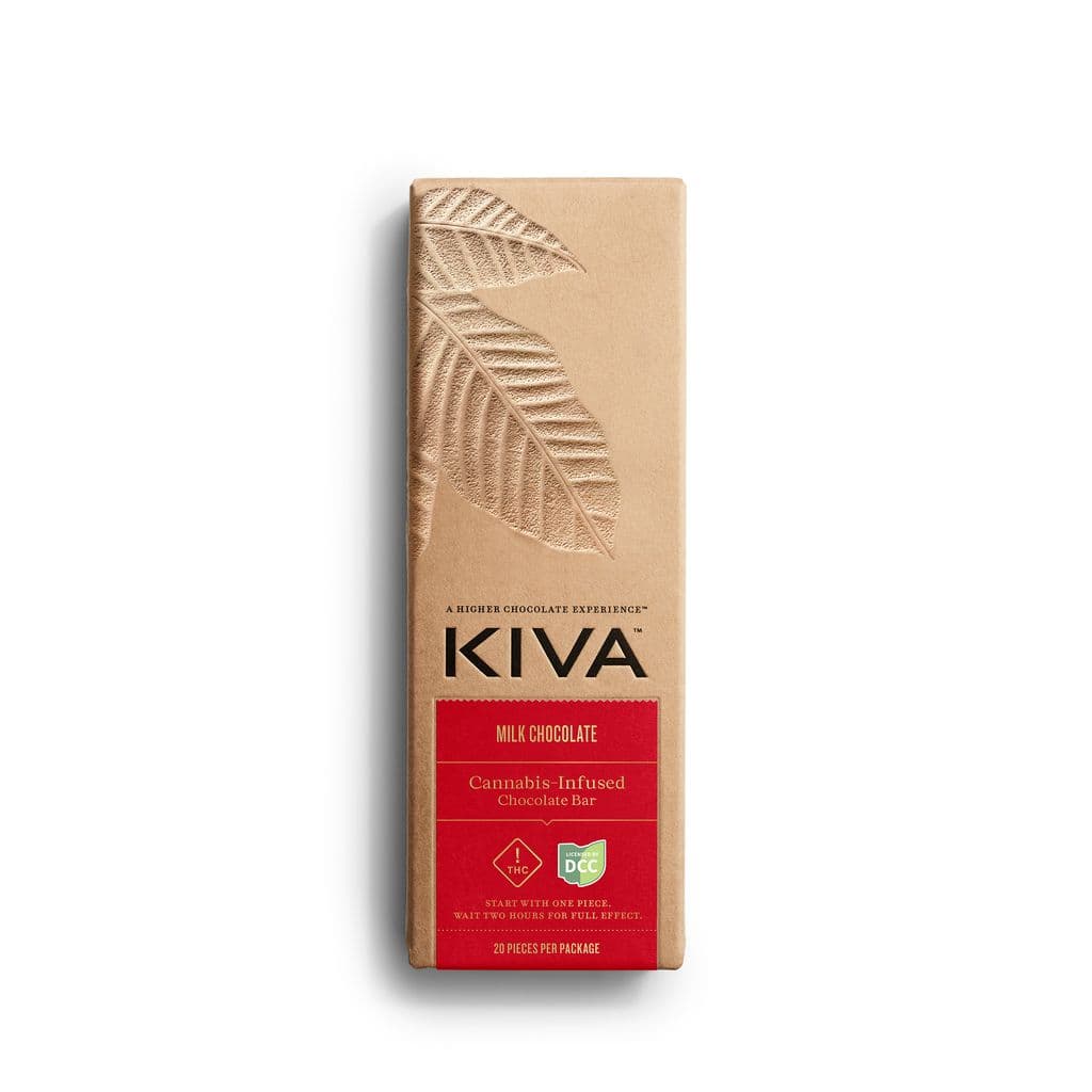Kiva Milk Chocolate Bar (20pk) 100mg