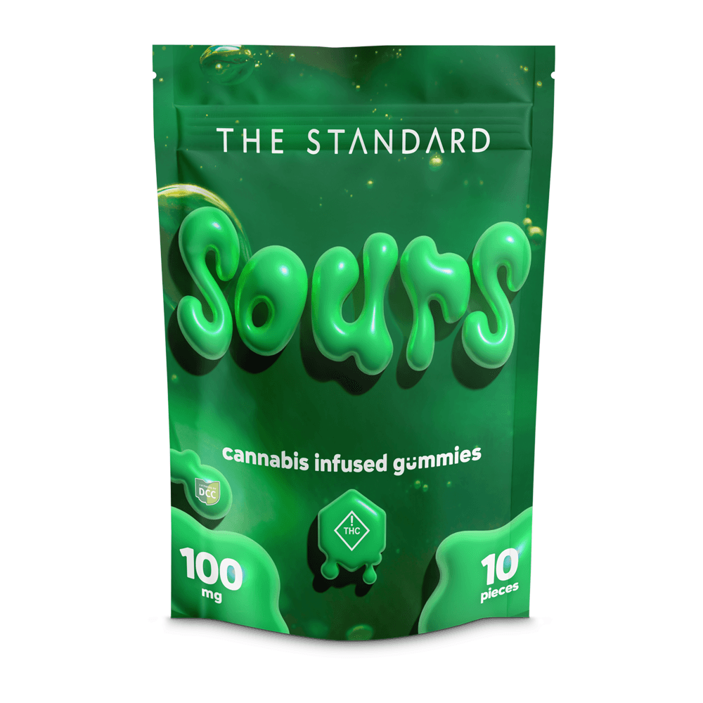 The Standard Assorted Sour Gummies | 10pk | 100mg
