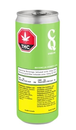 Cq Sparkling Cq Sparkling Watermelon Cucumber Sativa 355ml