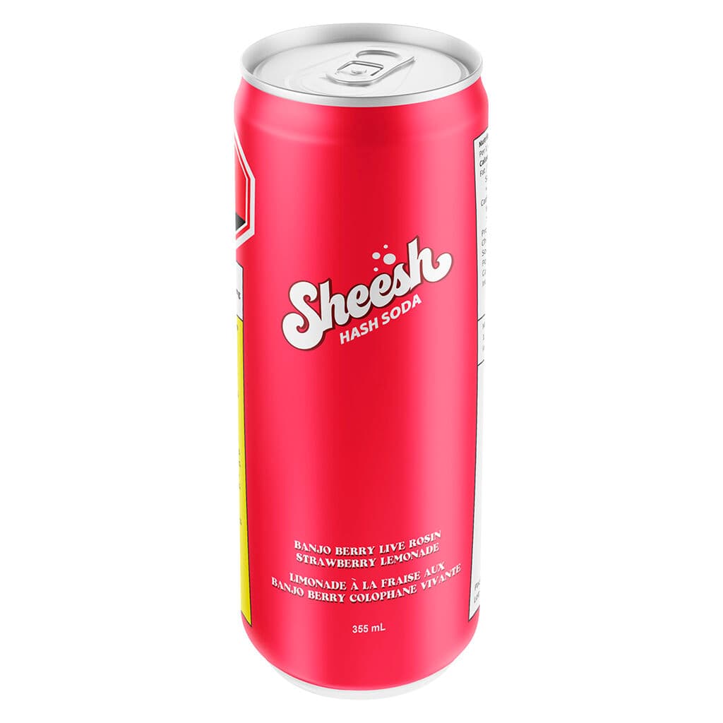 Sheesh Hash Sodas Banjo Berry Live Rosin Strawberry Lemonade - 355ml