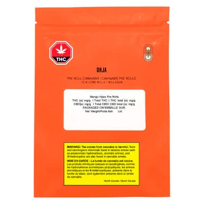 OHJA Mango Haze Pre-Rolls - 10x0.35g Sativa Slims PRs