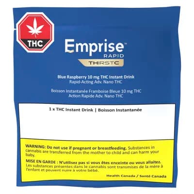 Emprise Rapid THirstC Rapid Thirst: Blue Raspberry THC 10 Instant Drink Mix - x1 Hybrid