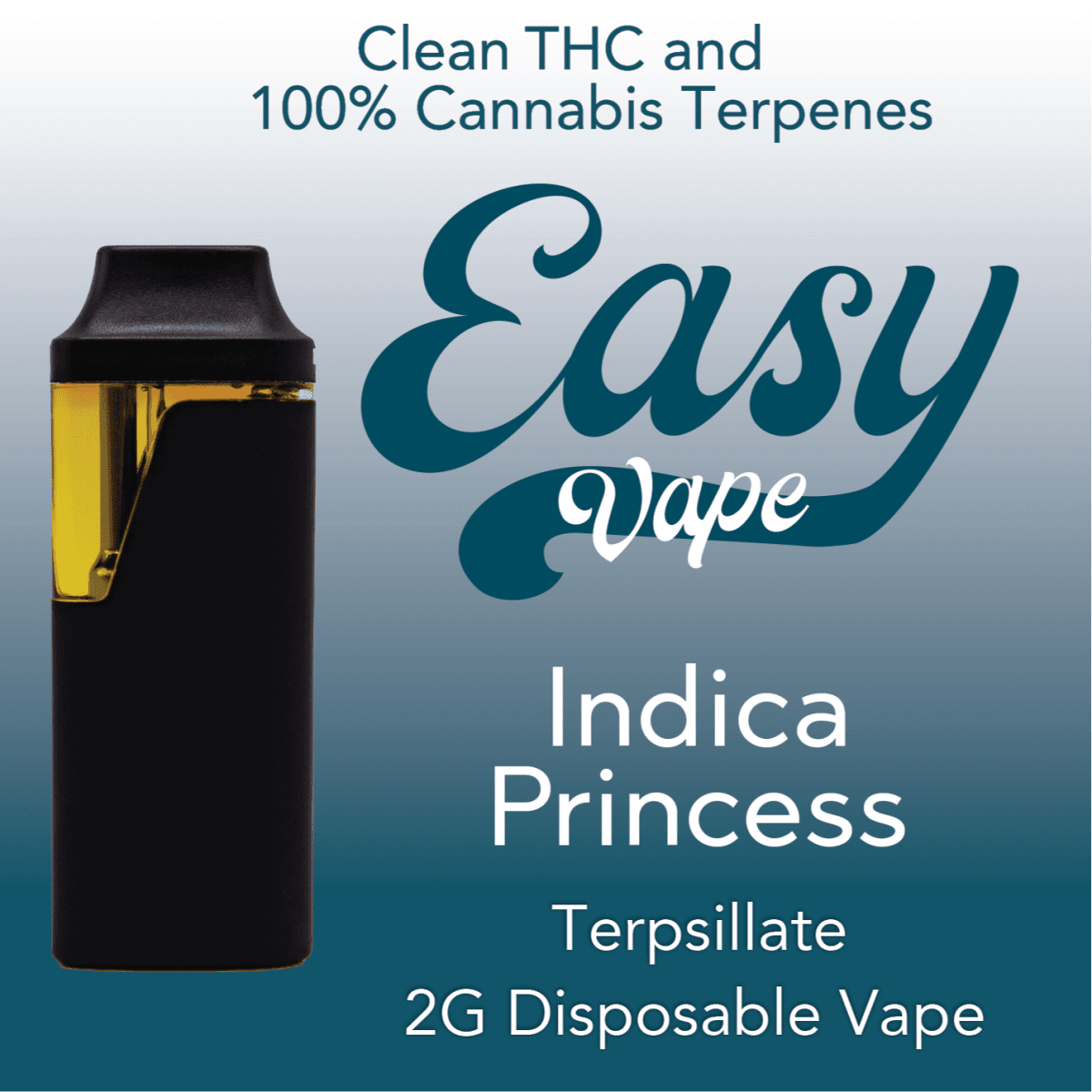 EasyVape Indica Princess | 2g Distillate Disposable