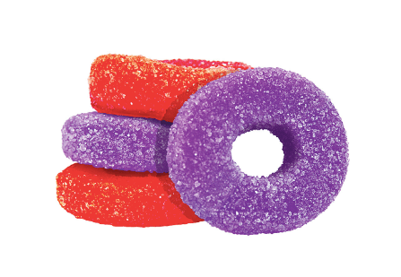 Olli O's Sour Grape & Strawberry THC/CBC/CBD - 4 Pack
