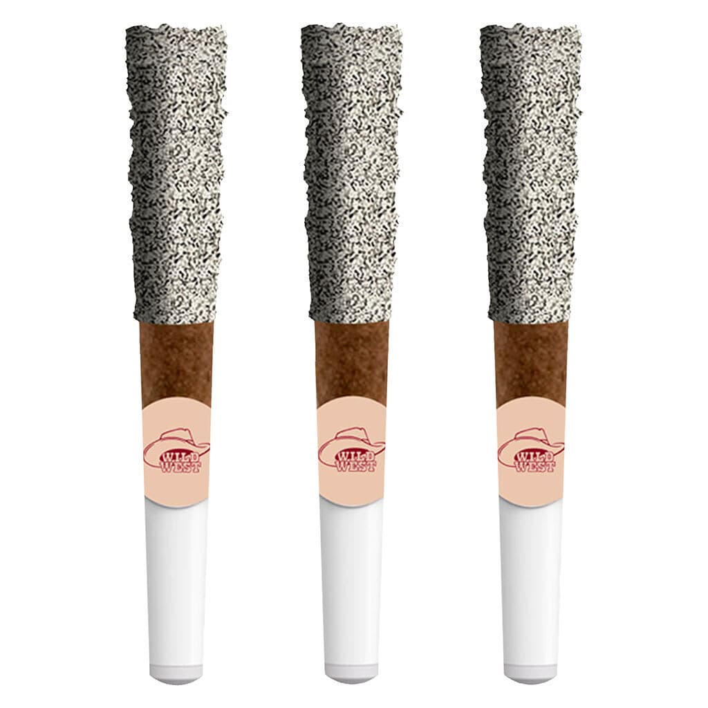Wild West 60+ Strawberry Stampede Diamond Dipped Blunts - 3x0.5g Pre-rolls