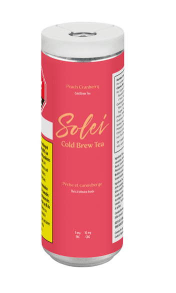 Solei Peach Cranberry Cold Brew Tea - 355ml