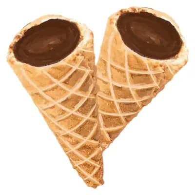A-HA! Milk Chocolate Live Rosin Waffle Cones - 10x10mg THC Hybrid