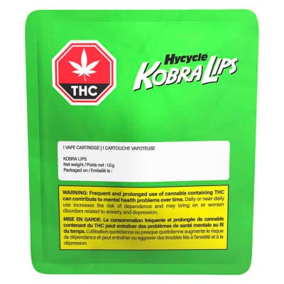 Hycycle Kobra Lips 510 Cartridge - 1g Sativa