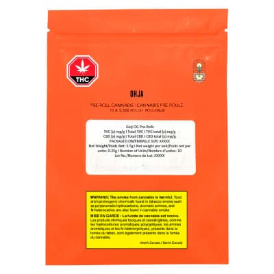 OHJA Goji OG Pre-Roll 10x0.35g