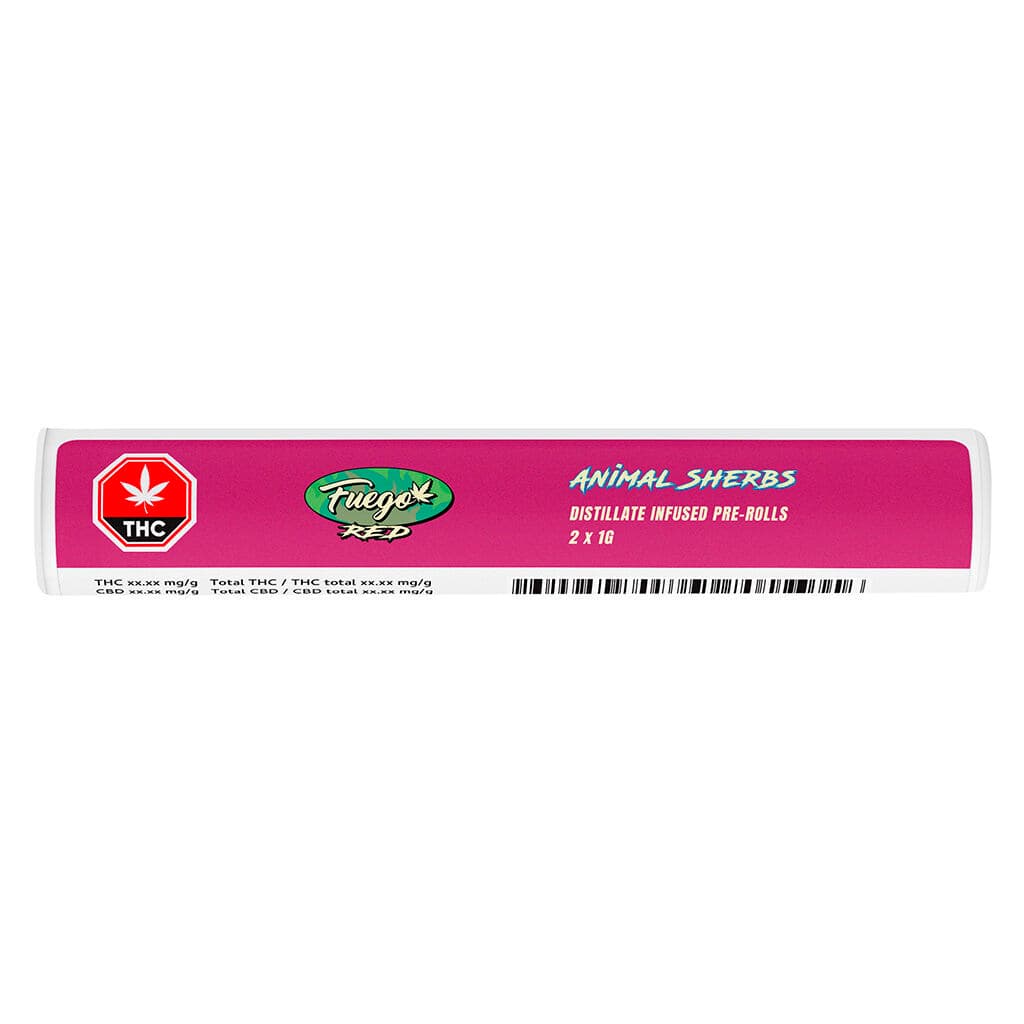 Fuego Red Animal Sherbs Liquid Diamond Infused PRJs - 2x1g