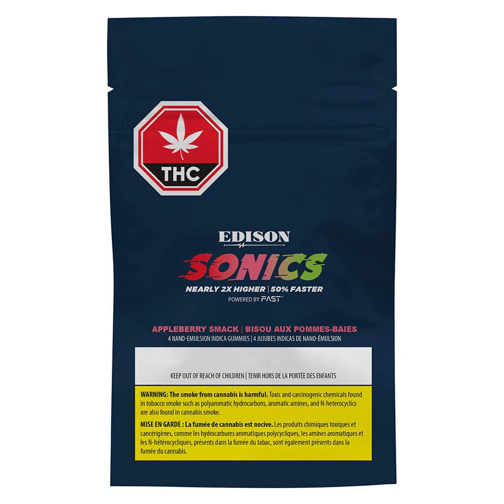 Edison Sonics Appleberry Smack - 4 Pack