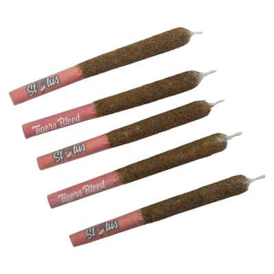 Status STATUS Tigers Bleed Liquid Diamond Infused Kief Coated Pre-Roll 5x0.25g Pre-rolls