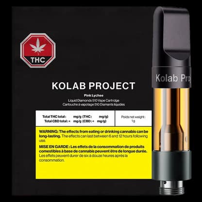 Kolab Project Pink Lychee Liquid Diamond Cartridge | 1g