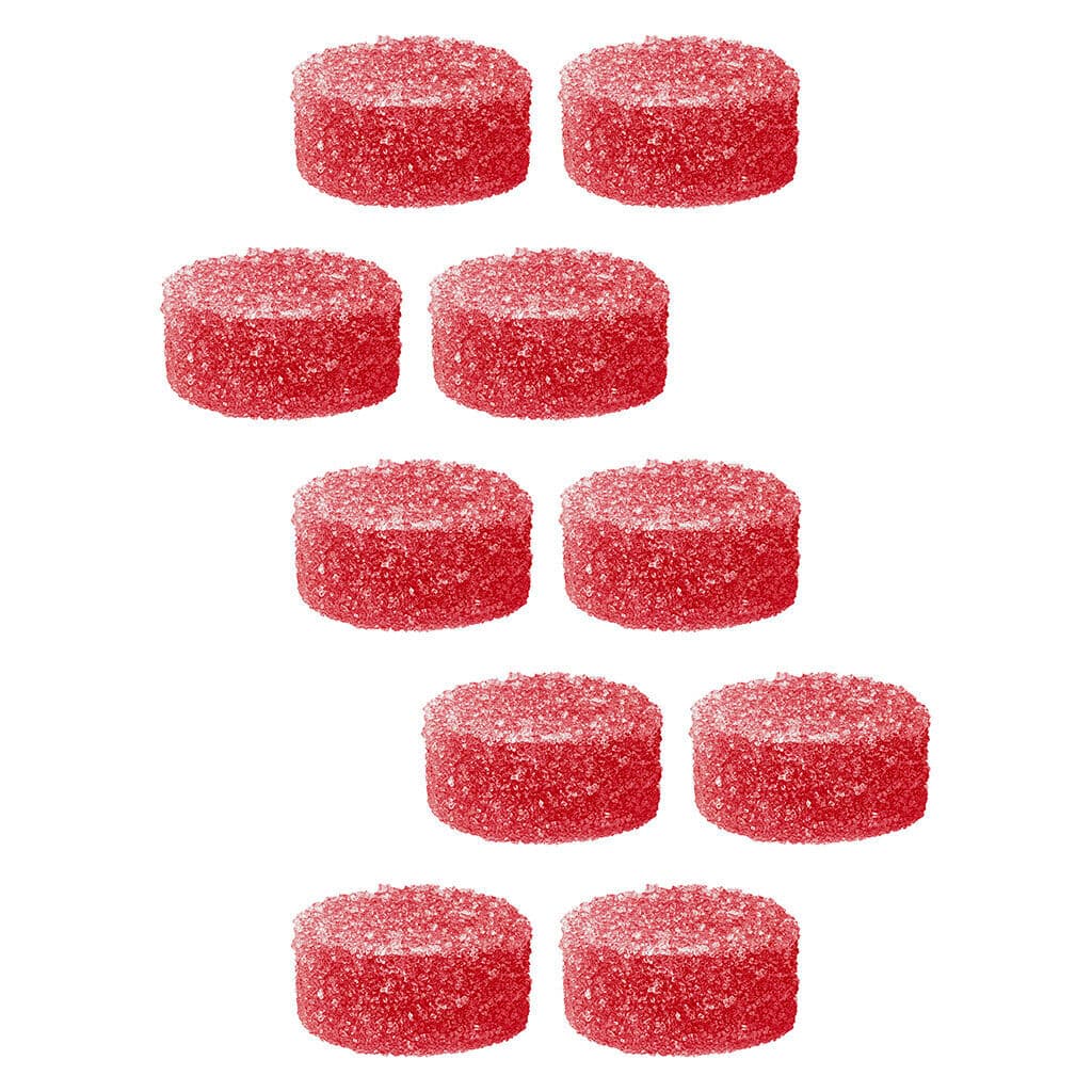 Edison Sonics Red Razz Chiller Multi-pack 50 THC:CBD Gummies | 5x1 Pack
