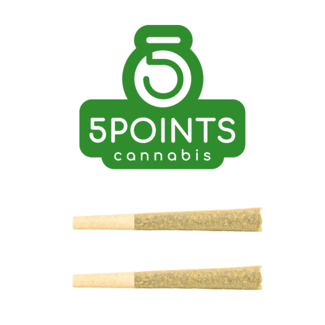 5 Points Cannabis Strawberry Kush Pre-Roll - Sativa - 2x1g