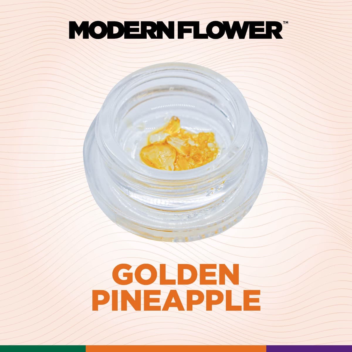 Modern Flower Golden Pnpple Live Diamonds