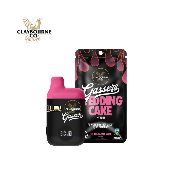 Claybourne Co. Wedding Cake (1g) - Gassers All-In-One Liquid Diamonds Vape