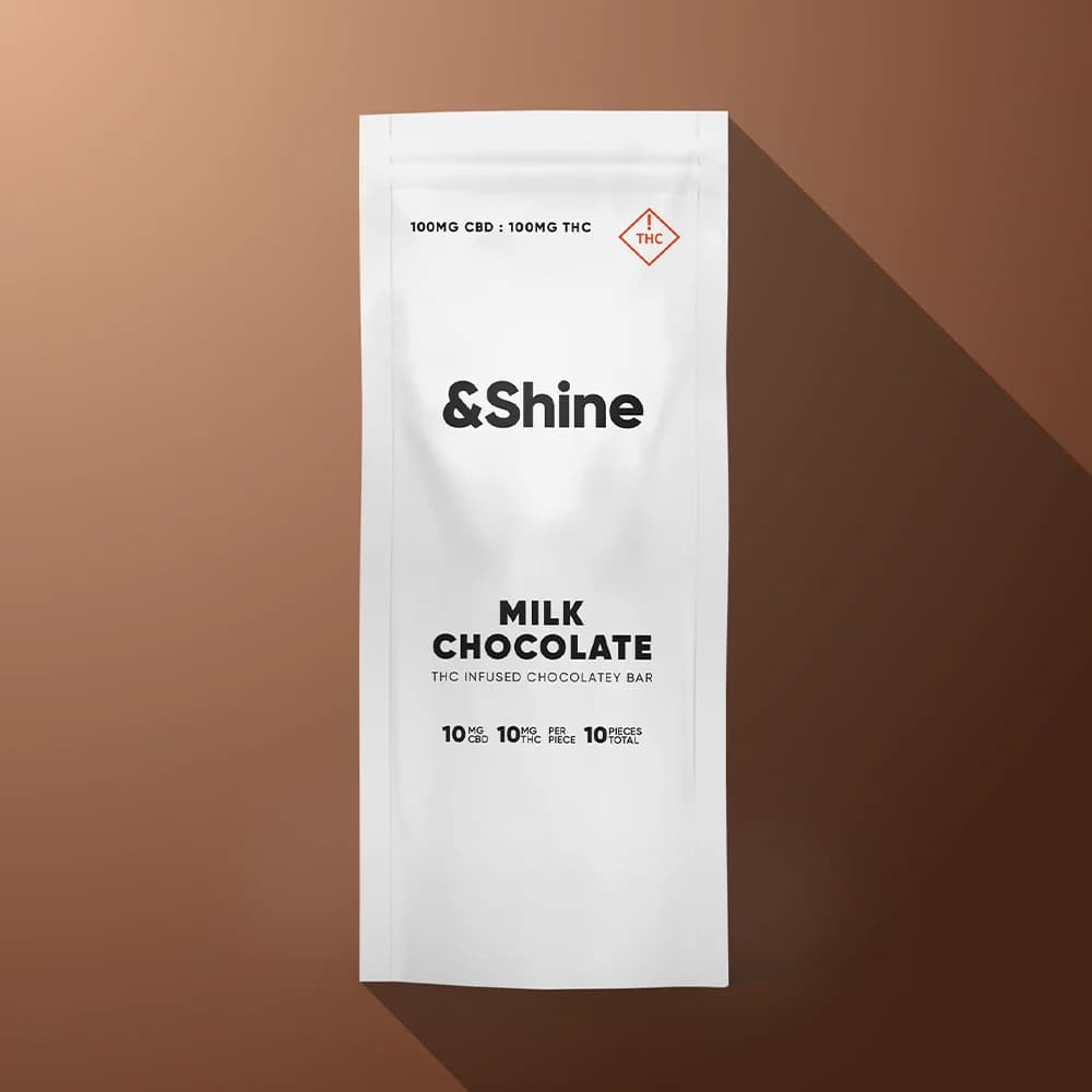 &Shine 1:1 Milk Chocolatey [10pk] (100mg CBD/100mg THC)