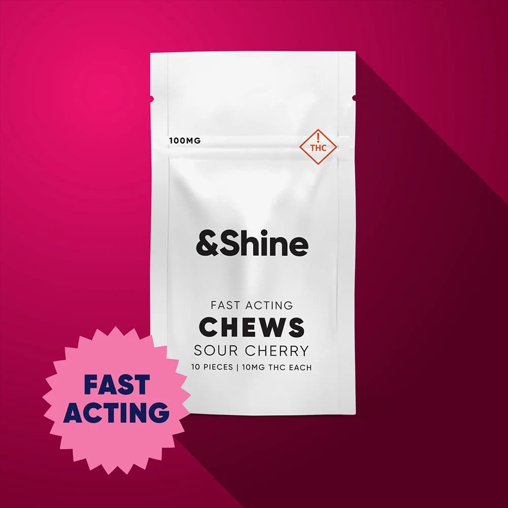 &Shine Fast Acting Sour Cherry [10pk] (100mg)