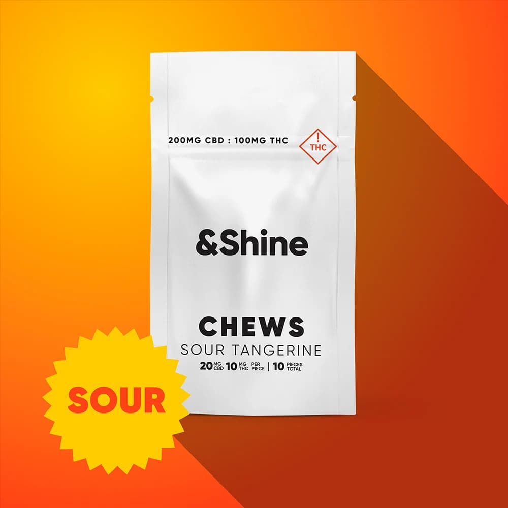 &Shine Sour Tangerine [10pk] (200mg CBD/100mg THC)
