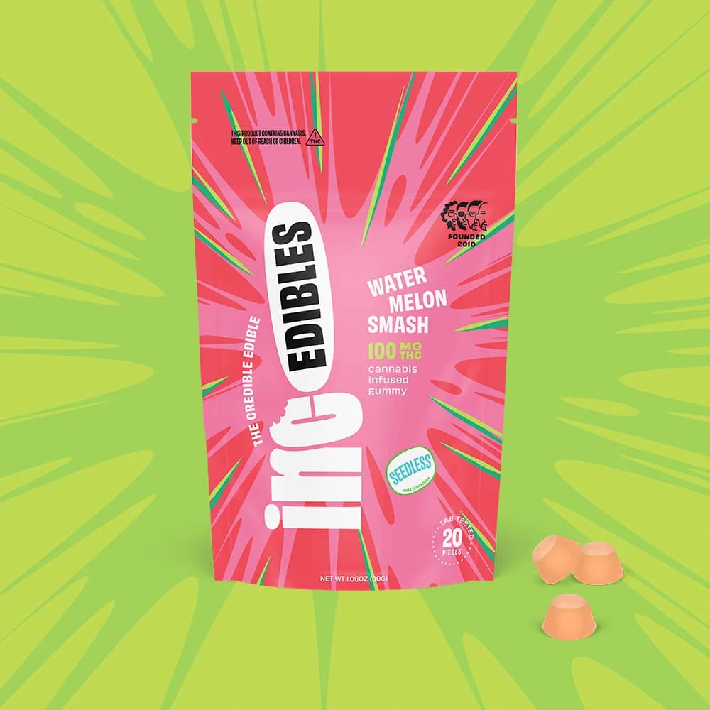 (inc)edibles inc.edibles 20 Pack Watermelon Smash THC Gummies 01489