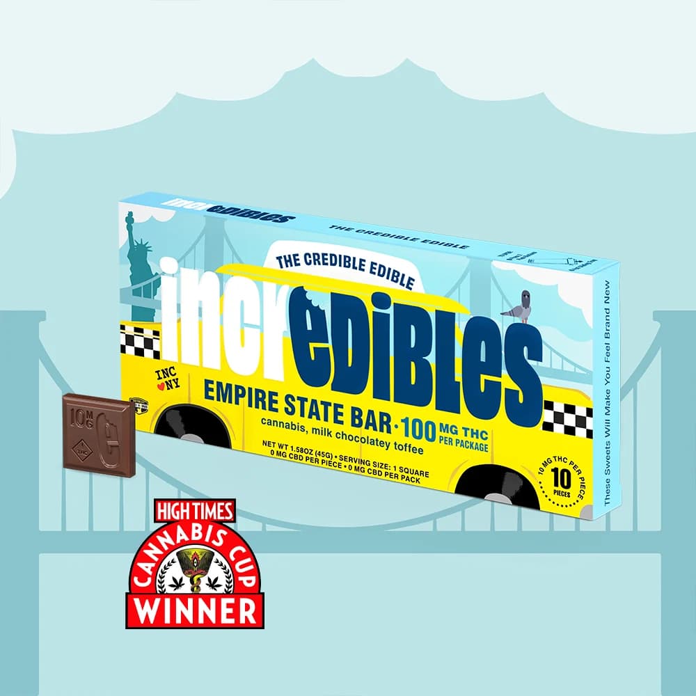 incredibles Empire State Bar | Chocolate | 10 Pack | 100mg THC