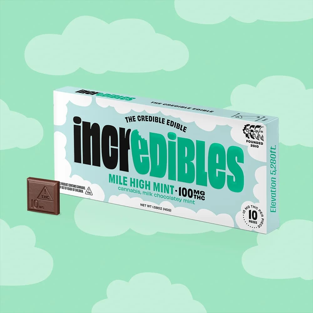 incredibles Mile High Mint Bar [10pk] (100mg)