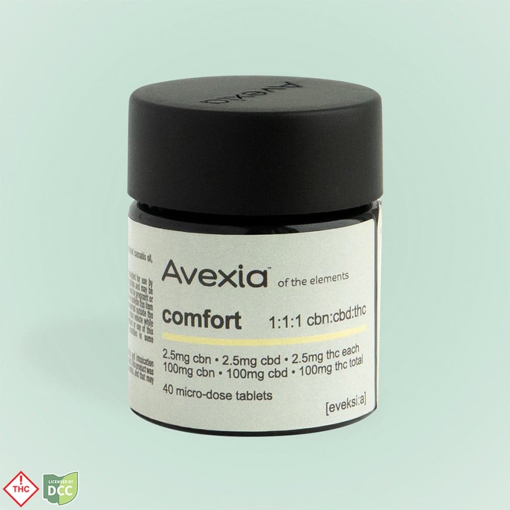 Avexia Comfort 1:1:1 CBN:CBD:THC [44pk] (110mg CBD/110mg THC/110mg CBN)