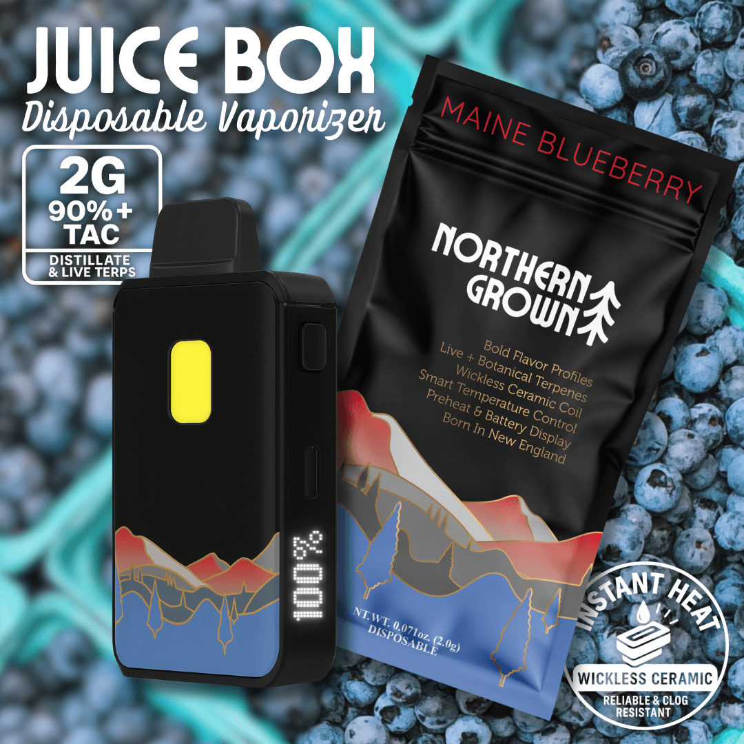 Northern Grown Maine Blueberry Juice Box Disposable (2g)