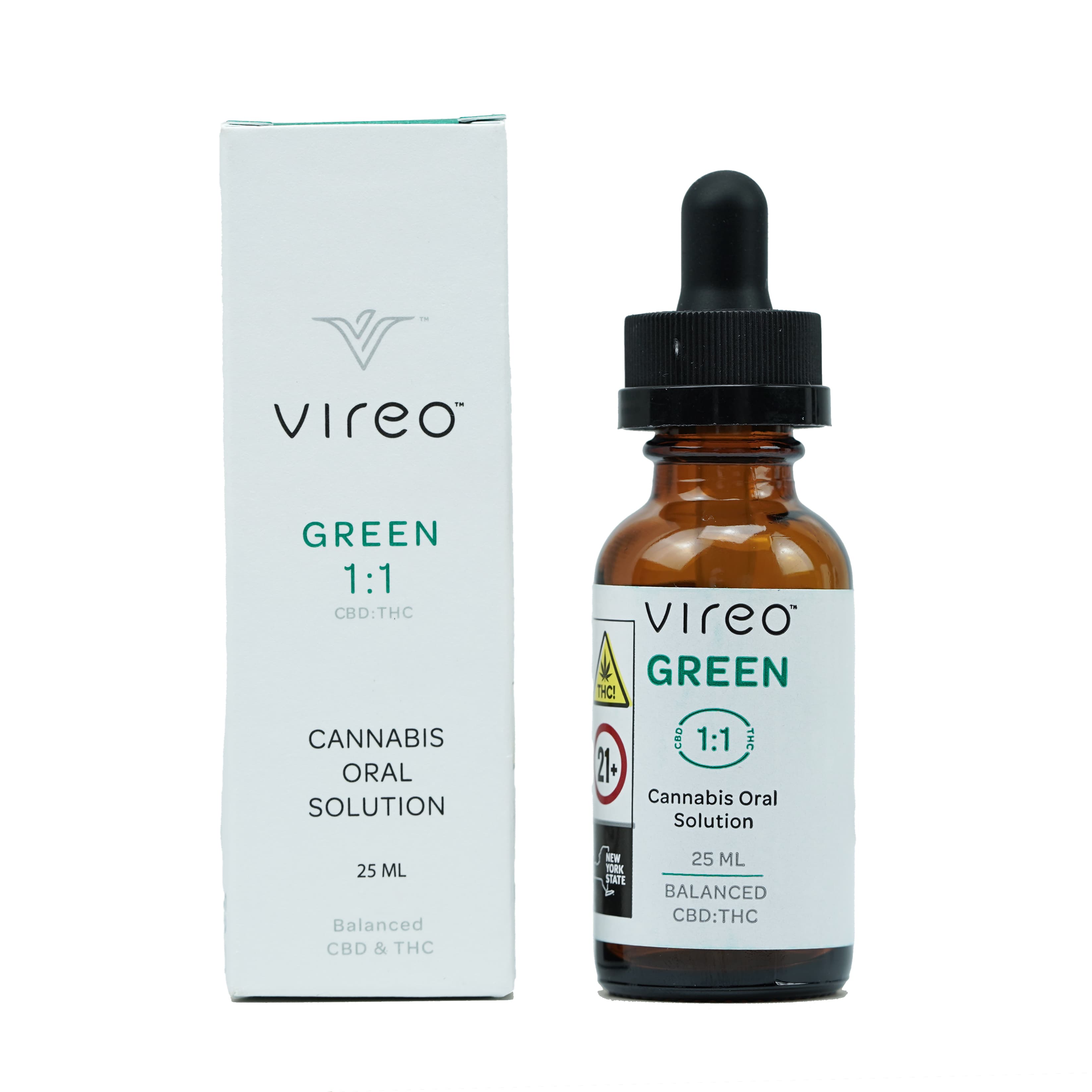 Vireo Health Green Oral Solution [25ml] (300mg THC/300mg CBD)