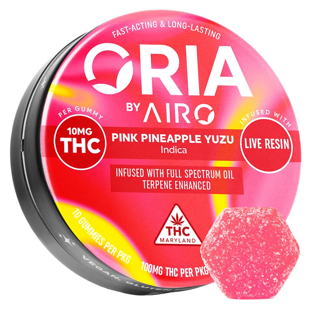 ORIA by Airo Pink Pineapple Yuzu [10pk] (100mg)