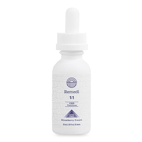 Remedi 1:1 CBD:THC 500mg Tincture-Strawberry Cream