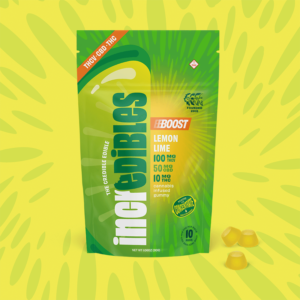 incredibles 10:5:1 Lemon Lime Boost + THCV [10pk] (100mg THCV/50mg CBD/10mg THC)
