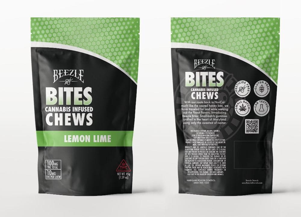 Beezle Bites Lemon Lime [10pk] (100mg)