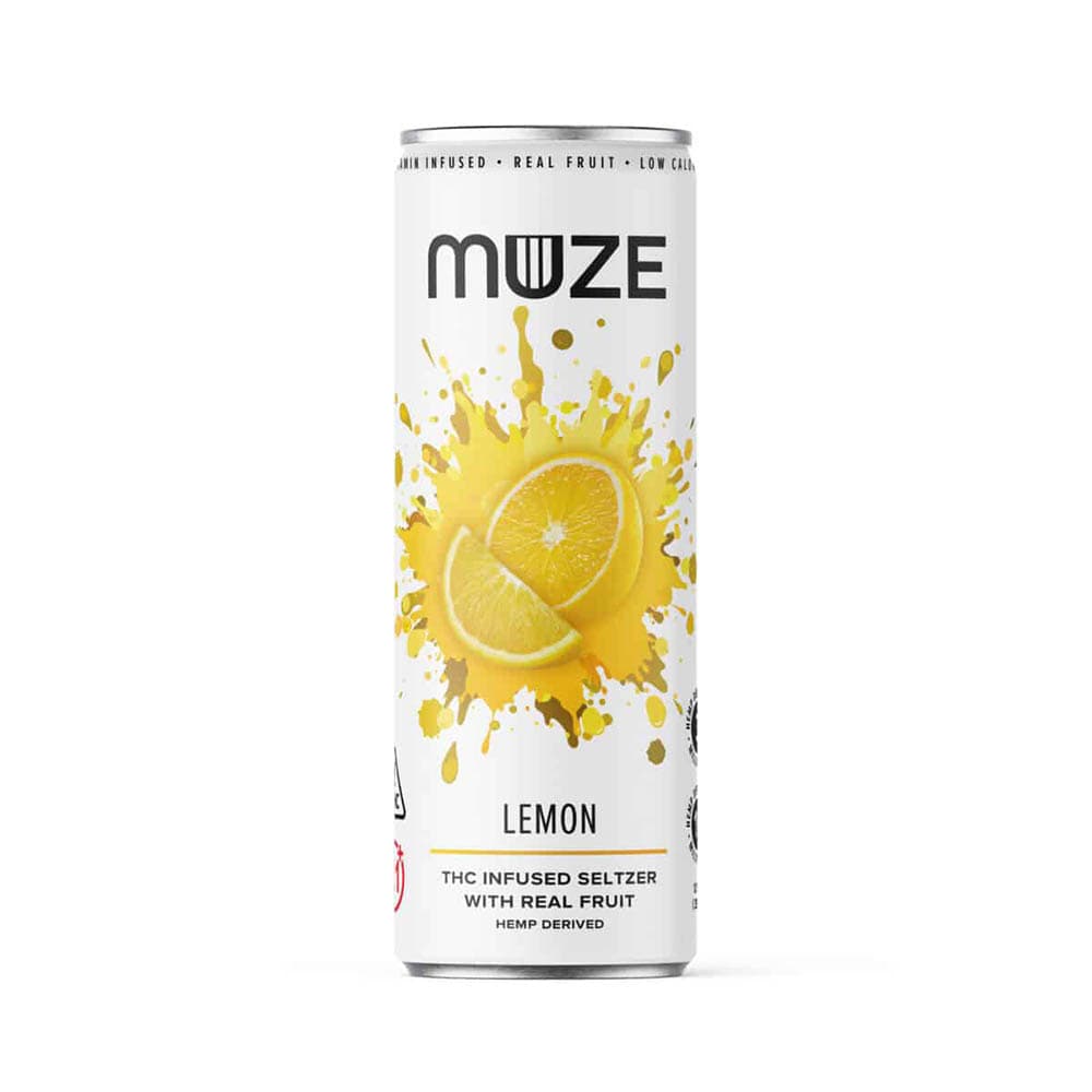 Muze Hemp Derived Lemon 12oz (3mg THC 15mg CBG)