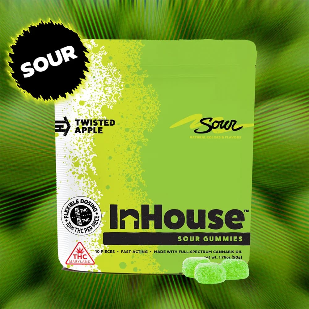 InHouse Twisted Sour Apple [10pk] (100mg)