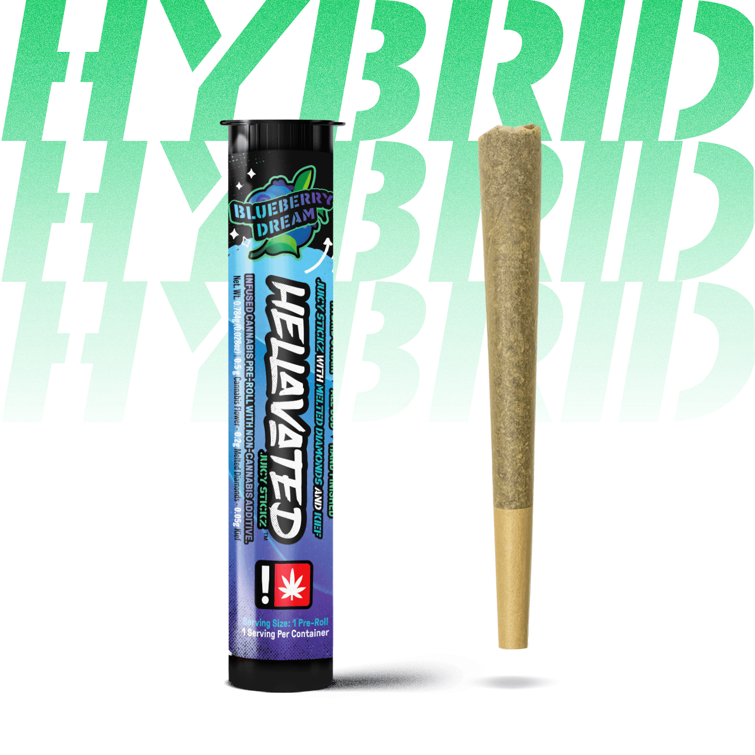 Hellavated Blueberry Dream Juicy Stickz | 0.75g