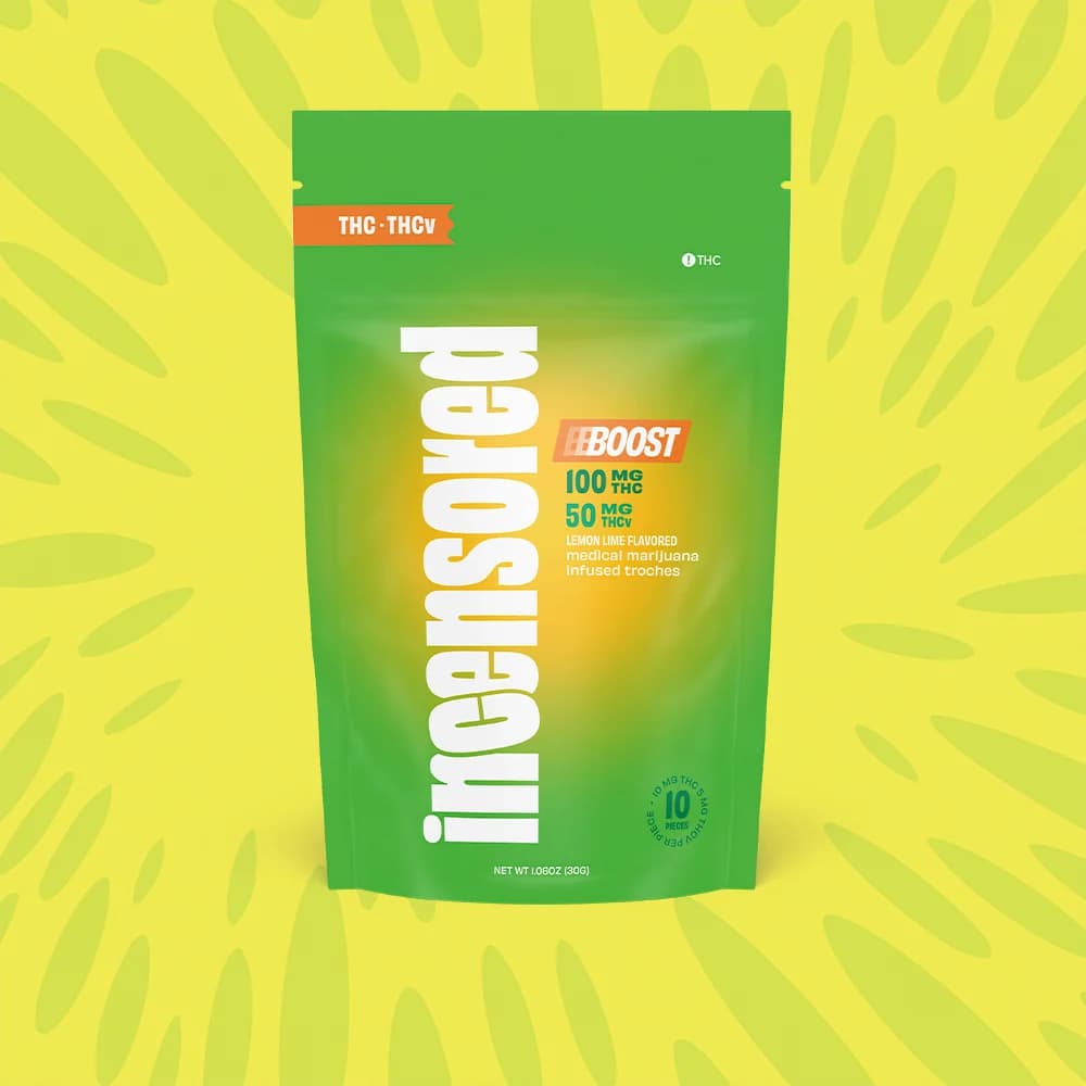 (inc)ensored 2:1 Lemon Lime Boost + THCv [10pk] (100mg THC/50mg THCv)