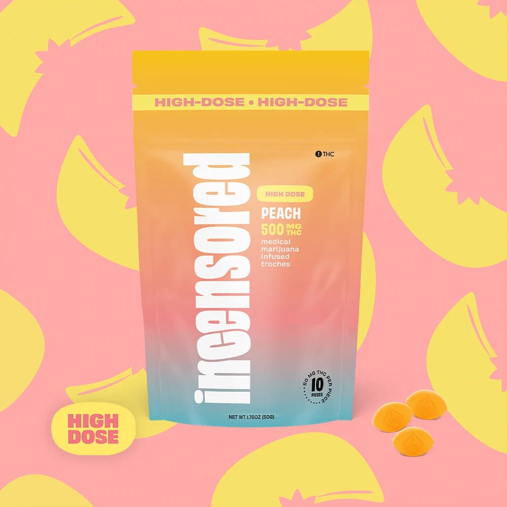 (inc)ensored Peach High Dose [10pk] (500mg)