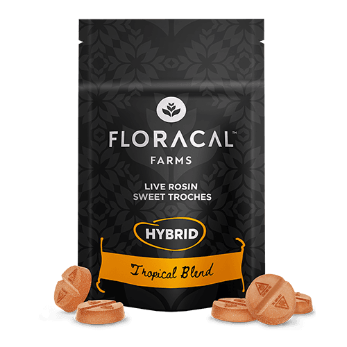 FloraCal Live Rosin Tropical Blend Sweet Troches