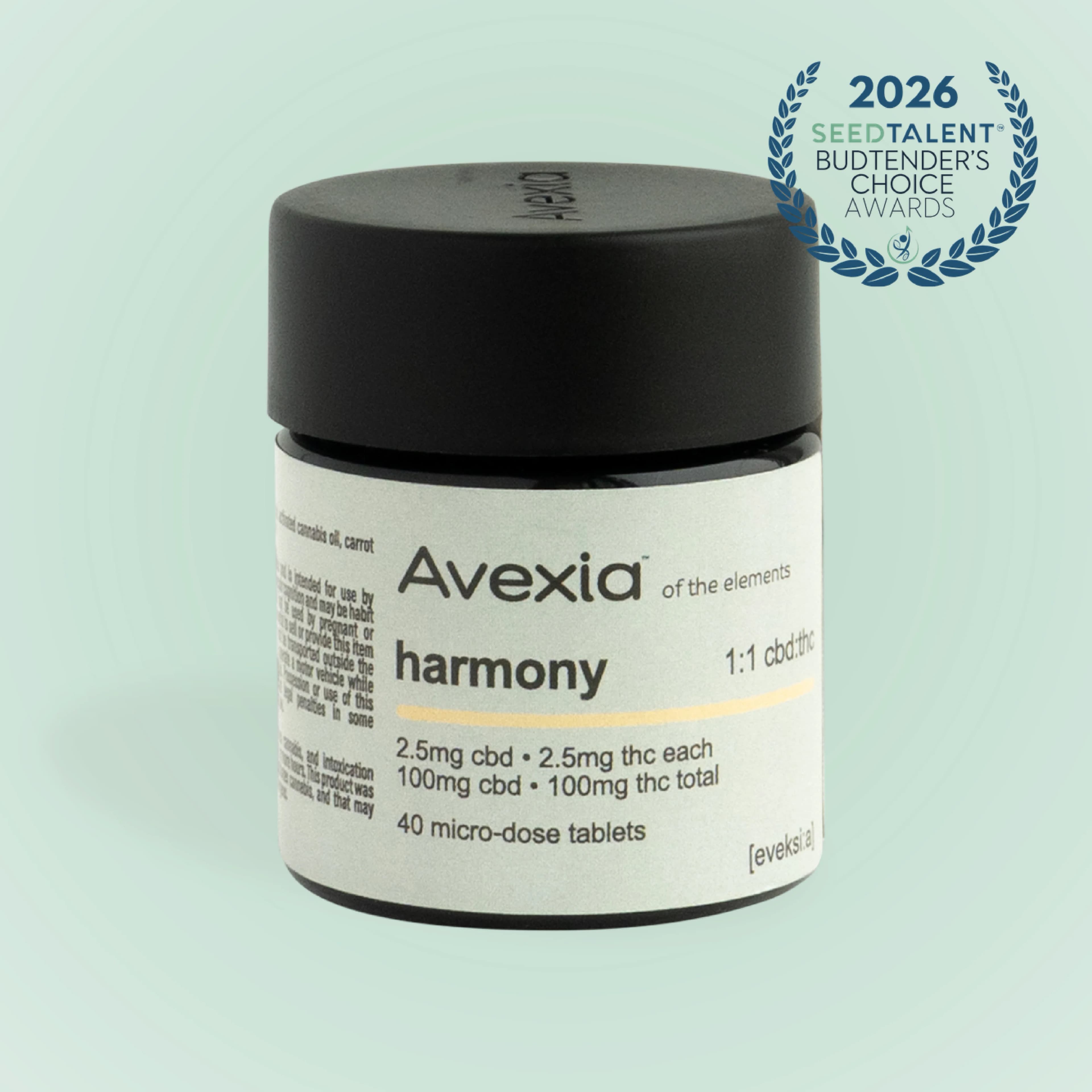 Avexia Harmony 1:1 CBD:THC [40pk] (100mg CBD/100mg THC)