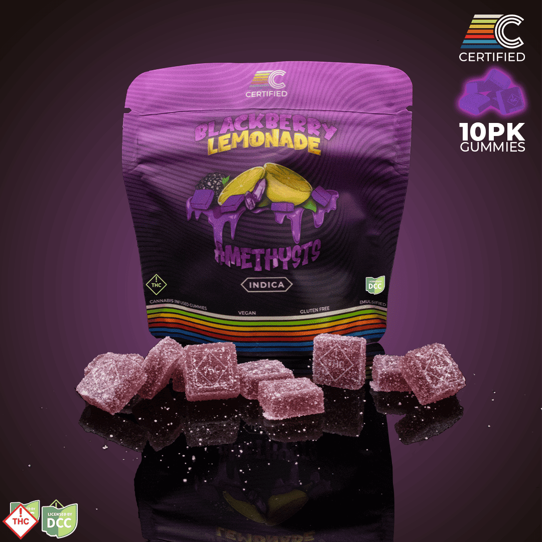 CERTIFIED Blackberry Lemonade Amethyst Gems [10pk] (100mg)